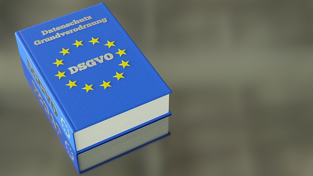 Bild eines Buches mit dem TitelDSGVO, Datenschutz Grundverordnung
